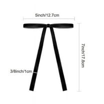 LanSuare 24 Pcs Velvet Bows Christmas Tree Ornaments, Vintage Velvet Ribbon Black Bows, for Indoor, Outdoor, Wreaths, Holiday Xmas Tree, Wrapping Crafts