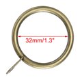 thumbnail image 2 of 1.3" Rings for Curtain Rods with Eyelet, Plating Finish, Pack of 20, Bronze Tone, 2 of 7