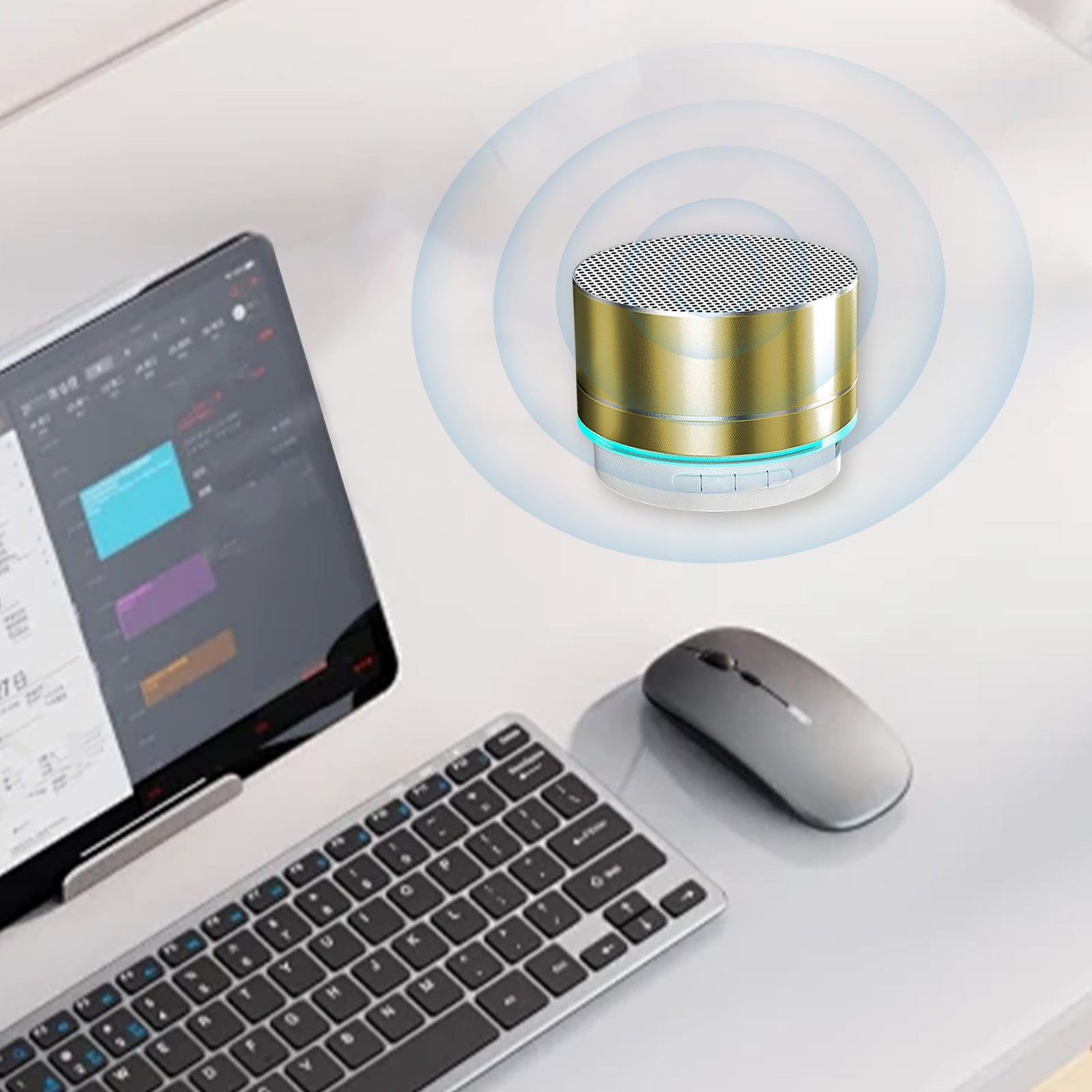 Yoziaaoa 5 Pcs Portable Mini Bluetooth Speaker, Enhanced Bass and High Definition Sound, Portable Design,Fits for iPhone, iPad,Nexus,Laptops and More