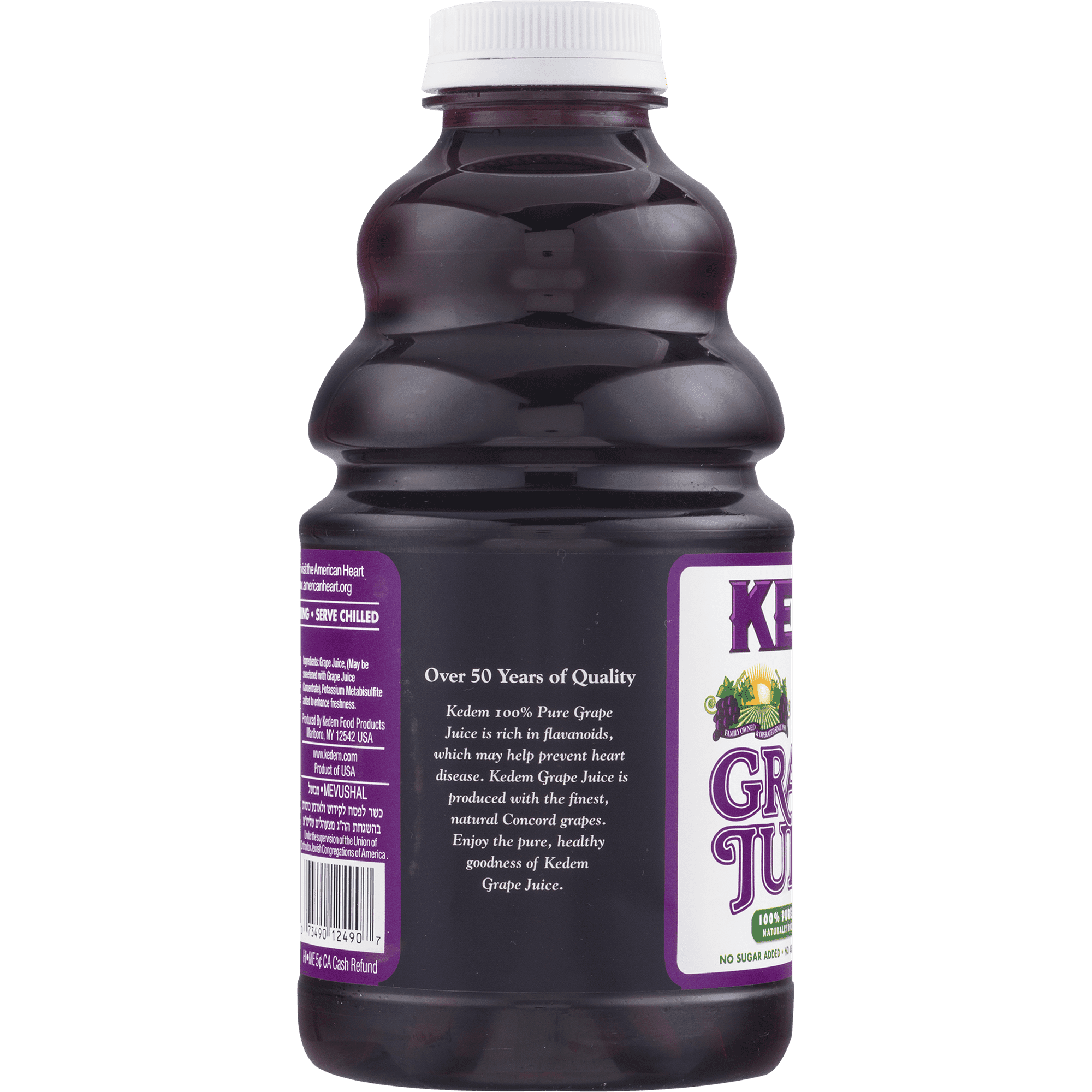 Pack of 12, Kedem 100% Pure Grape Juice, 32 oz