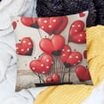 thumbnail image 2 of BANET H Valentines , Red, Quote Cute Throw Covers for Bed Living Room Sofa Couch Decorative Decor Gift 18x18in, 2 of 5