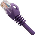 thumbnail image 2 of Cat6 Ethernet Patch Cable Purple 7ft, 550MHZ UTP 24 AWG Bare Copper Molded Snagless Half-Moon Boot Network Patch Cable with Connector – High-Speed Internet Cable LAN Wire for Computer Networks, 2 of 3