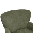 thumbnail image 6 of Christopher Knight Home Contemporary Boucle Upholstered Chair with Flared Armrest and Wood Frame, Olive Green, 6 of 9