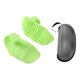 thumbnail image 4 of Guantes de gimnasio para entrenamiento, empuñaduras de silicona, portátiles, flexibles, sin dedos bolsa con cremallera, 4 of 9