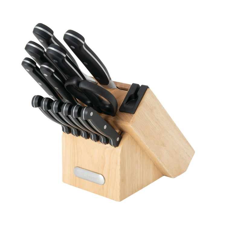 Farberware EdgeKeeper 14-Piece Forged Triple Rivet Kitchen Knife Block Set  knife kitchen kitchen knife set - AliExpress