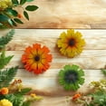 thumbnail image 5 of 3 Pcs Metal Flower Wall Decor 6.5 Inch Outdoor Flowers Wall Art Sculpture 3D Flower Hanging Decoration for Spring Outside Fence Garden Yard Home Patio Balcony, 5 of 6