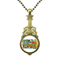 thumbnail image 1 of Cagan Collier Graffiti Philippin Guitare Antique Pendentif Musique, 1 of 3