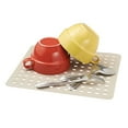 mDesign Kitchen InSink Protector Set 1 Sink Saddle, 1 Sink Mat
