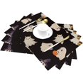 thumbnail image 6 of Halloween Cute Placemats 12x18 Inch Set of 4, Halloween Funny Ghost Pumpkin Table Place Mat Black and White Ghost Washable Table Mats Decorative Linen Fabric Table Mat for Dining Table, 6 of 6