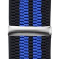 thumbnail image 4 of Buyless Fashion Textured Suspenders for Men - 48" Adjustable Straps 1 1/4" - X Back with Metal Clips, 4 of 7