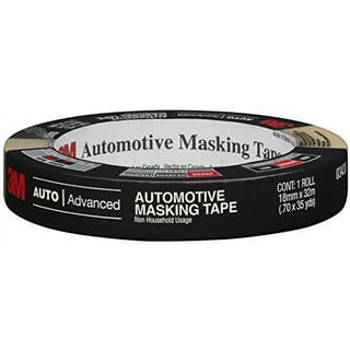 25mm x 50m Yellow Automotive Masking Tape for Painting, Auto Body Masking  Tape for Car Detailing, Yellow Painters Tape 1 inch x 55 Yards x 2 Rolls