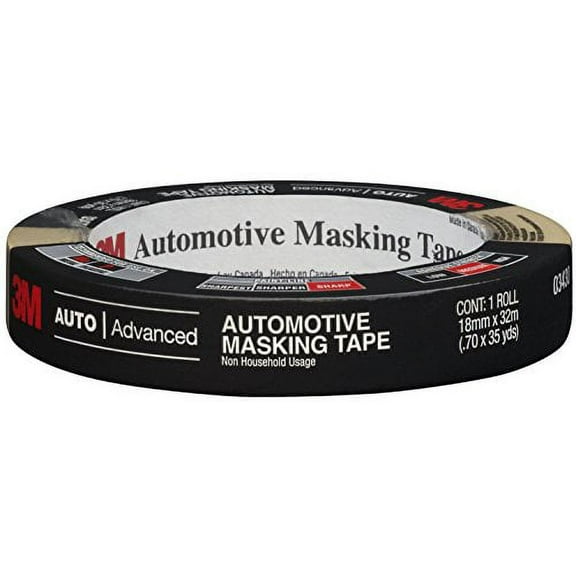 3M Automotive Masking Tape, 03430, 18 mm x 32 m