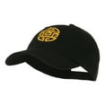 thumbnail image 2 of Circular Oriental Design Embroidery Cap - Black OSFM, 2 of 5