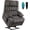 Grey, variant on Power Lift Recliner Chair: Electronic Recliner Chair with Heat and Massage for Big and Tall Elderly, 2 Cup Holder, Lay Flat to 180, Dual OKIN Motors
