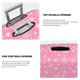 thumbnail image 3 of Balery Snowflake pink backgrounds Funda de equipaje, fundas para maletas, elástica, lavable, protector de maletas, compatible con maletas de 18 a 32 pulgadas-X-Large, 3 of 7