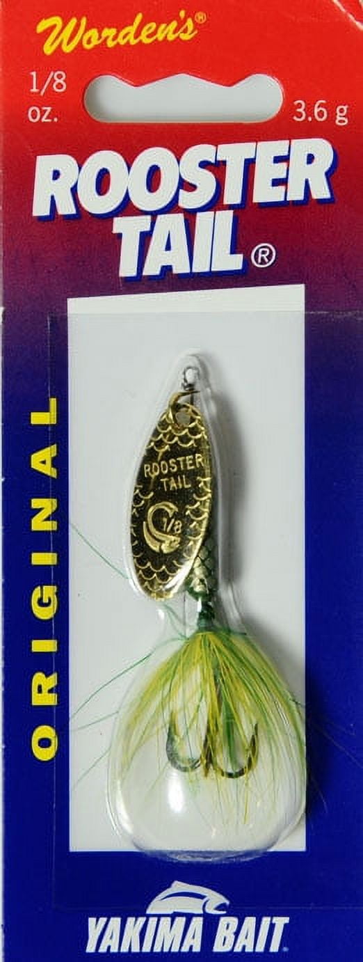 (2 pack) Yakima Bait Original Rooster Tail, Inline Spinnerbait Fishing Lure, 1/8 oz