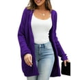 thumbnail image 3 of a.Jesdani Women Cardigan Sweater Chunky Cable Knit Loose Cardigan with Pockets S-XXL, 3 of 9