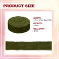 thumbnail image 2 of Uxcell Velvet Ribbon, Handmade Frayed Raw Edge Thick Fringe Ribbon for Gift Wrapping Glass Green, 2 of 6