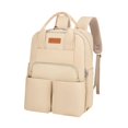 thumbnail image 3 of Runquan Mommy Backpack Fashionable Lightweight Wear Resistant Large Capacity Handbag Khaki, 3 of 8