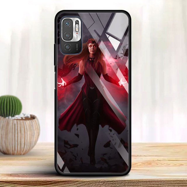 Case For Xiaomi Redmi Note 9S 10 Pro 9 8Pro K40 7 8T 9C 8 9T 9A 8A Tempered Glass Phone Cover Shell Wanda Vision Comics Marvel