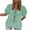 Green, variant on HomeGardon Summer Tops Tops for Women Beautiful and Gentle Style Solid Color Shirt Fashionable and Short Sleeved Temperament Women's Clothing,S-XL