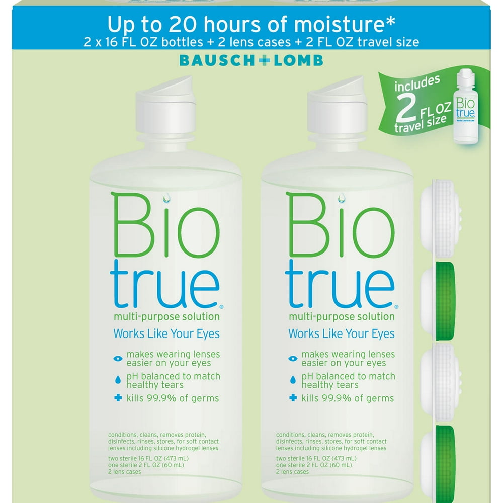 Biotrue Contact Lens Solution for Soft Contact Lenses (10 oz., 2 pk. + 2 oz.) Biotrue Contact Lens Solution for Soft Contact Lenses (10 oz., 2 pk. + 2 oz.)