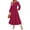 Wine, variant on Cyber**Monday ChaoHeng Winter Dresses for Women 2025 Women's Elegant Casual Long Sleeve Round Neck Shift Dress
