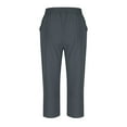 thumbnail image 5 of UAMVSH Womens Capris for Summer Trendy Tulip Hem Casual Capri Pants with Pockets Baggy Elastic Waist Drawstring Cropped Pants, 5 of 6
