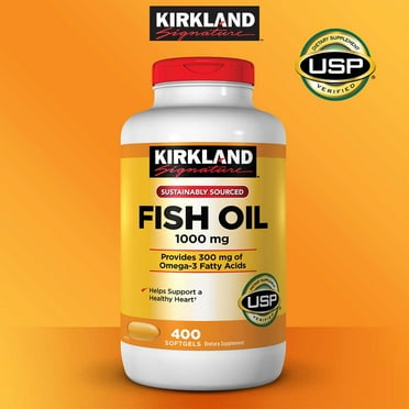 Kirkland Signature Fish Oil 1000 mg., 400 Softgels