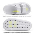 thumbnail image 7 of Slides Sandals Women Men Cloud Slippers Adjustable Buckles House Shower Shoes Cushion Soft Comfort, White, 7 of 7