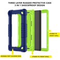 thumbnail image 4 of FIEWESEY Case for Walmart Onn 7 Inch Gen 3 2022 Tablet(Model:100071481),Shockproof Kids Rugged Case with Shoulder Strap&Stand Cover for Walmart Onn 7 Gen 3 2022+Screen Protector(Navy/Green,1 Pcs), 4 of 6
