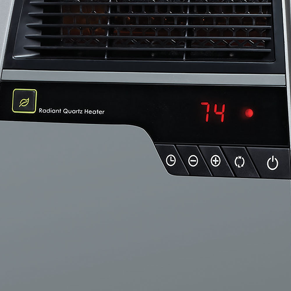 ELECTRIC HEATER Cool Touch Infrared Quartz Remote Control Tip Over