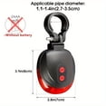 thumbnail image 3 of QJUHUNG LED Bicycle Taillights with Dual Laser Lines and 5 LED Lights  ABS Material  Vehicle Mount  Battery Powered  ≤36V Operating Voltage  Normal Water Resistance  Set of 2 Safety War, 3 of 7