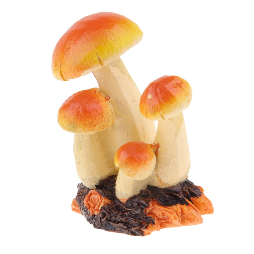 Blesiya Mini Mushroom Figurine Home Fairy Garden Terrarium Decor 