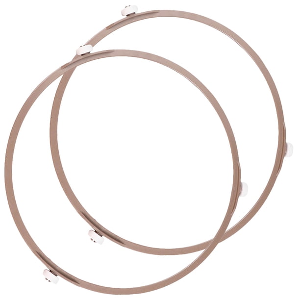 PTOOTP 2 piezas de soporte para plato giratorio de vidrio para horno microondas, soporte de rodillo de ajuste circular, anillo de rodillo para plato giratorio de microondas