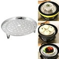 thumbnail image 1 of Cheers Stainless Steel Steamer Rack Insert Stock Pot Steaming Tray Stand Cookware, 1 of 7