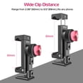 thumbnail image 5 of Metal Phone Tripod Mount 3 Cold Shoes & Arca Port, 360° Smartphone Tripod Adapter for iPhone Samsung Cell Phone Stand Holder for Desktop Tripod Video Live Streaming Vlogging Rig, 5 of 5