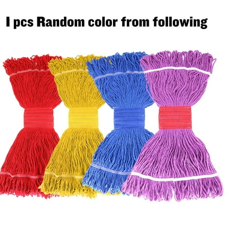 Looped End Mop Looped End Mop Head Long Lasting Replacement Mop Head For Commercial Or Home Use Mop Head Refill 1 Pack Random Color ()