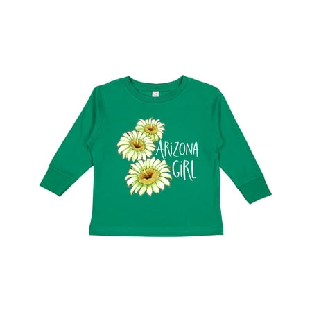 

Inktastic Arizona Girl Saguaro Cactus Flowers Gift Toddler Toddler Girl Long Sleeve T-Shirt