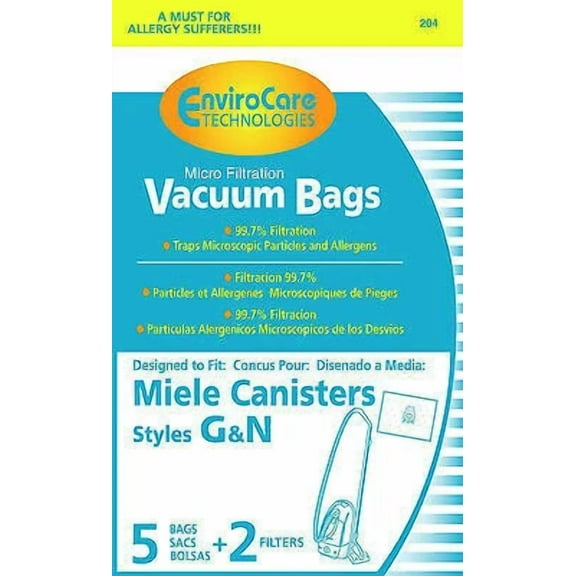 Free S/H - Miele Type G/N Vacuum Cleaner Bags - 5