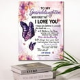 thumbnail image 3 of To My Granddaughter Saying-Hangable Canvas Poem Prints Unframed Poster Wall Art for Granddaughter from Grandma-Meaningful Granddaughter Gifts,Granddaughter Home Bedroom Living Room Wall Decor, 3 of 3