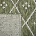 thumbnail image 5 of SAFAVIEH Courtyard Wasif Geometric Indoor/Outdoor Area Rug, Green/Grey, 2'7" x 5', 5 of 7