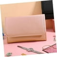 thumbnail image 2 of Storage Bags, Travel Jewelry Case Organizer, Pu Leather Small Lightweight Roll Foldable Jewelry Bag to Save You Maximum Bag Space, Which is Comfortable to Hold and Easy to Carry, Pink, 2 of 7
