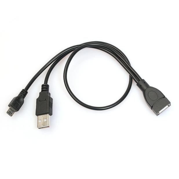 Host OTG Cable With USB Plug Power - Walmart.com