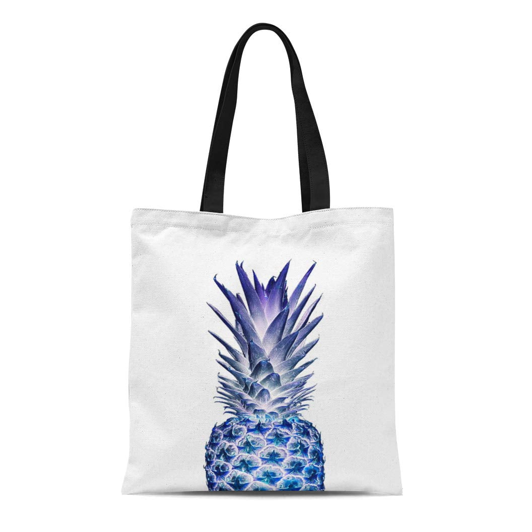 Blue Pineapple Canvas Tote Bag Handbag Purse for Women Blue Pineapple Canvas Tote Bag Handbag Purse for Women
