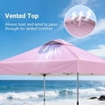 thumbnail image 3 of CHITOOMA 10 x 10ft Pop up Canopy Tent, Instant Outdoor Shelter Easy Portable Straight Leg Canopy Tent, Pink, 3 of 12