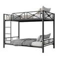 thumbnail image 1 of EDTara Heavy Duty Steel Bunk Bed, Twin Over Twin Metal Frame With Safety Rails for Compact Bedrooms, 1 of 7