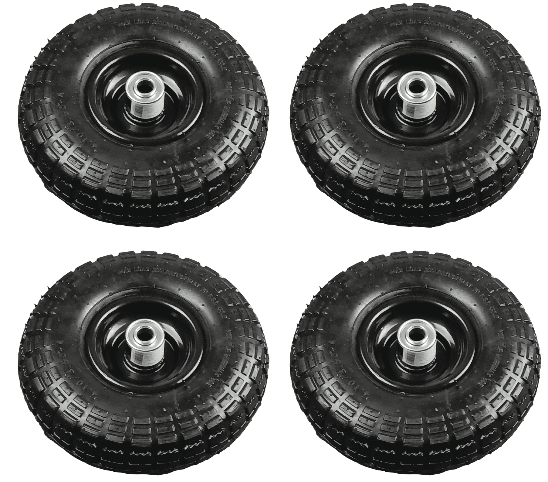 Rueda neumática de alta calidad y alta ristencia 10X4.10/3.50-4 con