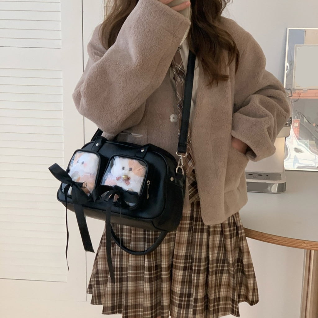 Clear Messenger Bag Fashion Ita Bag Shoulder Crossbody Bag Satchel Handbag