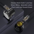 thumbnail image 2 of HIFI Bass Earbuds 3.5mm Metal Plug Auriculares con cable para música de juegos deportivos, 2 of 6